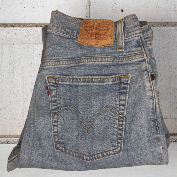 Levi's Denim - Levi's VTG Red Tab 550 High Waist Mom Stone Wash Jeans Relaxed Boot 8 Long 33